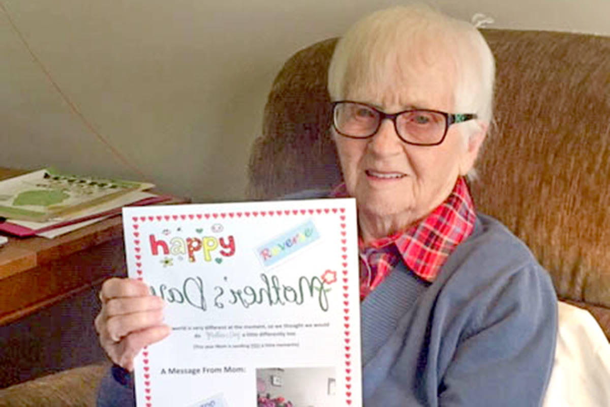‘I love you – stay away’ says B.C. senior to family this Mother’s Day