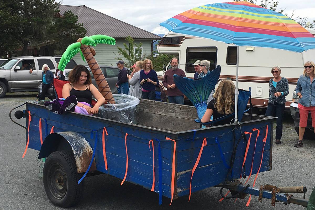 A balmy summer float from the 2019 Sointula Salmon Days festival. (North Island Gazette file photo)