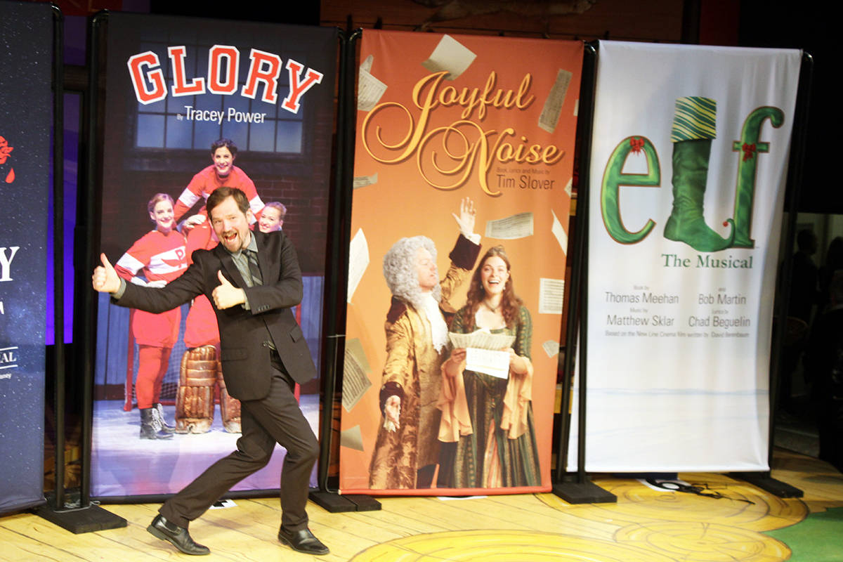 It looked like it was going to be a great last half of the year at the Chemainus Theatre, as artistic director Mark DuMez rolled out the lineup during last October’s show unveiling celebration. (Photo by Don Bodger)