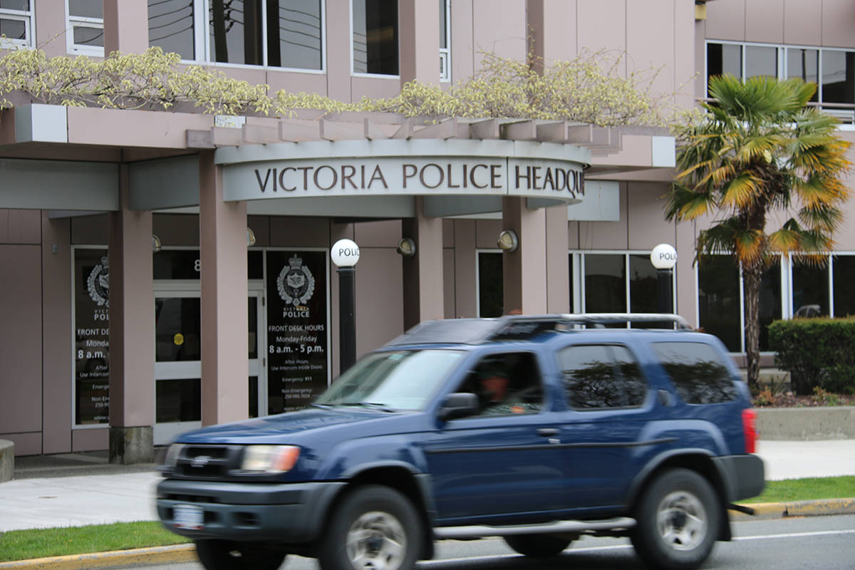 The Victoria Police Department has responded to 567 per cent more business break and enters between March 15 and May 2, 2020 than during the same time period in 2019. (Kendra Crighton/News Staff)