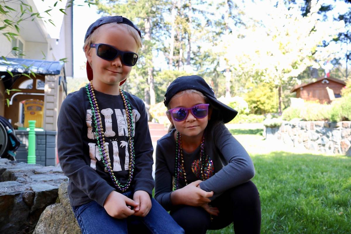 Tanner, 4, and Paige Roussel, 9, are unofficially ‘The Galaxy Rappers’. They’ve begun posting videos of themselves recreating raps from a popular Netflix show to their mom’s Facebook page. Their video was shared to Get Down with the Lockdown, a Facebook group with nearly 51,000 members. (Aaron Guillen/News Staff)