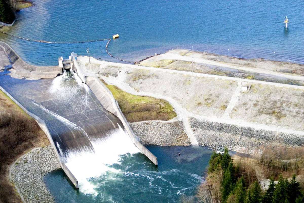 The BC Hydro dam at Alouette Lake. (Contributed)