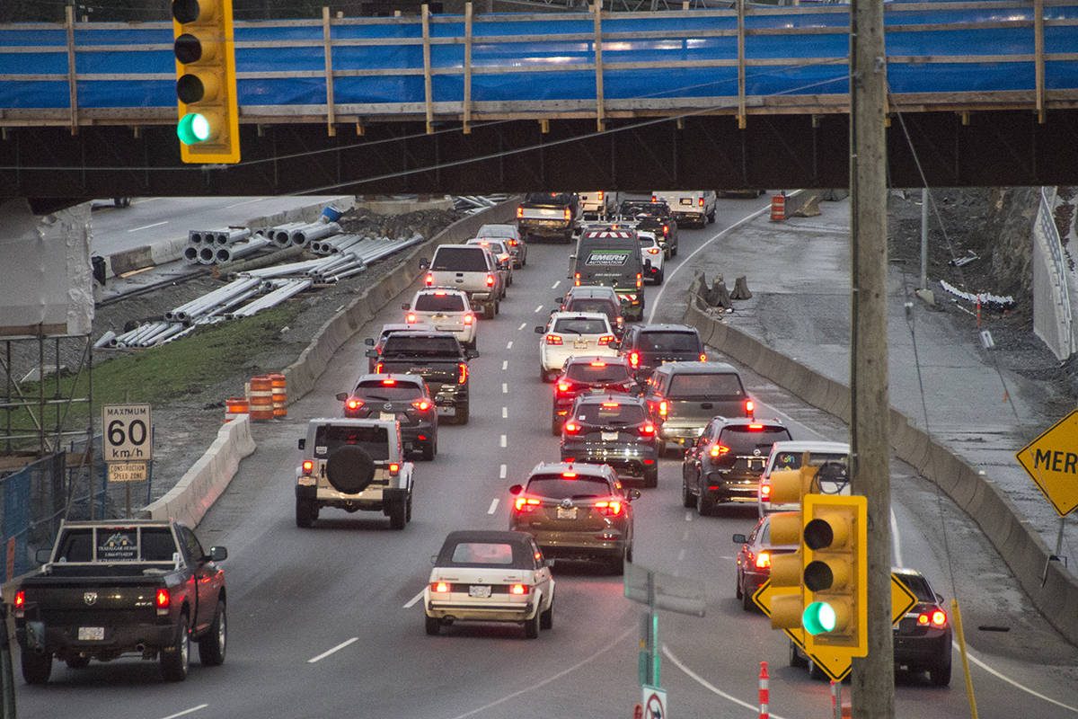 The completion date of summer 2020 for the McKenzie Interchange project hasn’t changed due to the pandemic. (Black Press Media file photo)