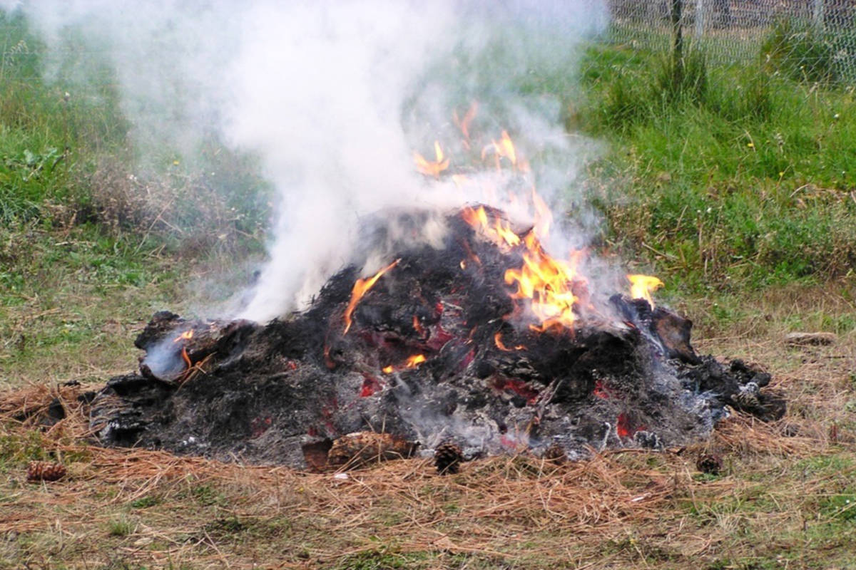 Parksville Fire Rescue is reminding residents that open burning and outdoor fires aren’t allowed. (File photo)