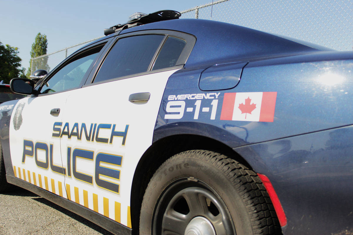 Saanich police seized a firearm, ammunition and body armour during a search warrant execution at a Cadboro Bay residence on June 9. (Devon Bidal/News Staff)