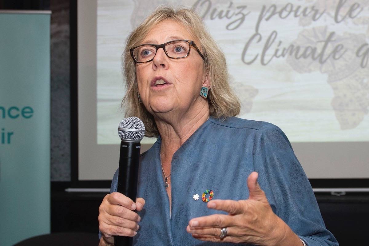 Former federal Green Party leader and local MP Elizabeth May says Canada should prepare to assist third-country refugees from the United States. (Black Press Media File)                                Former federal Green Party leader and local MP Elizabeth May says Canada should keep its borders with the United States closed for non-essential travel. (Black Press Media File).