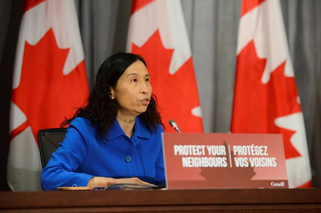 Chief Public Health Officer Dr. Theresa Tam holds a press conference on Parliament Hill amid the COVID-19 pandemic in Ottawa on Wednesday, June 17, 2020. THE CANADIAN PRESS/Sean Kilpatrick
