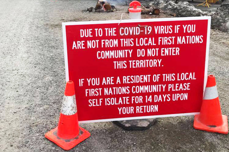 The information checkpoint has been in place for months and staff there have been subject to threats (RCMP photo)