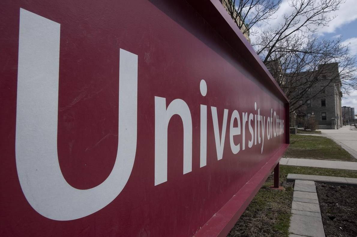 The University of Ottawa campus is shown on Wednesday, April 22, 2020 in Ottawa. Canada’s auditor general is calling for the federal government to step up its recovery of outstanding student loans to keep taxpayers from being left on the hook. THE CANADIAN PRESS/Adrian Wyld