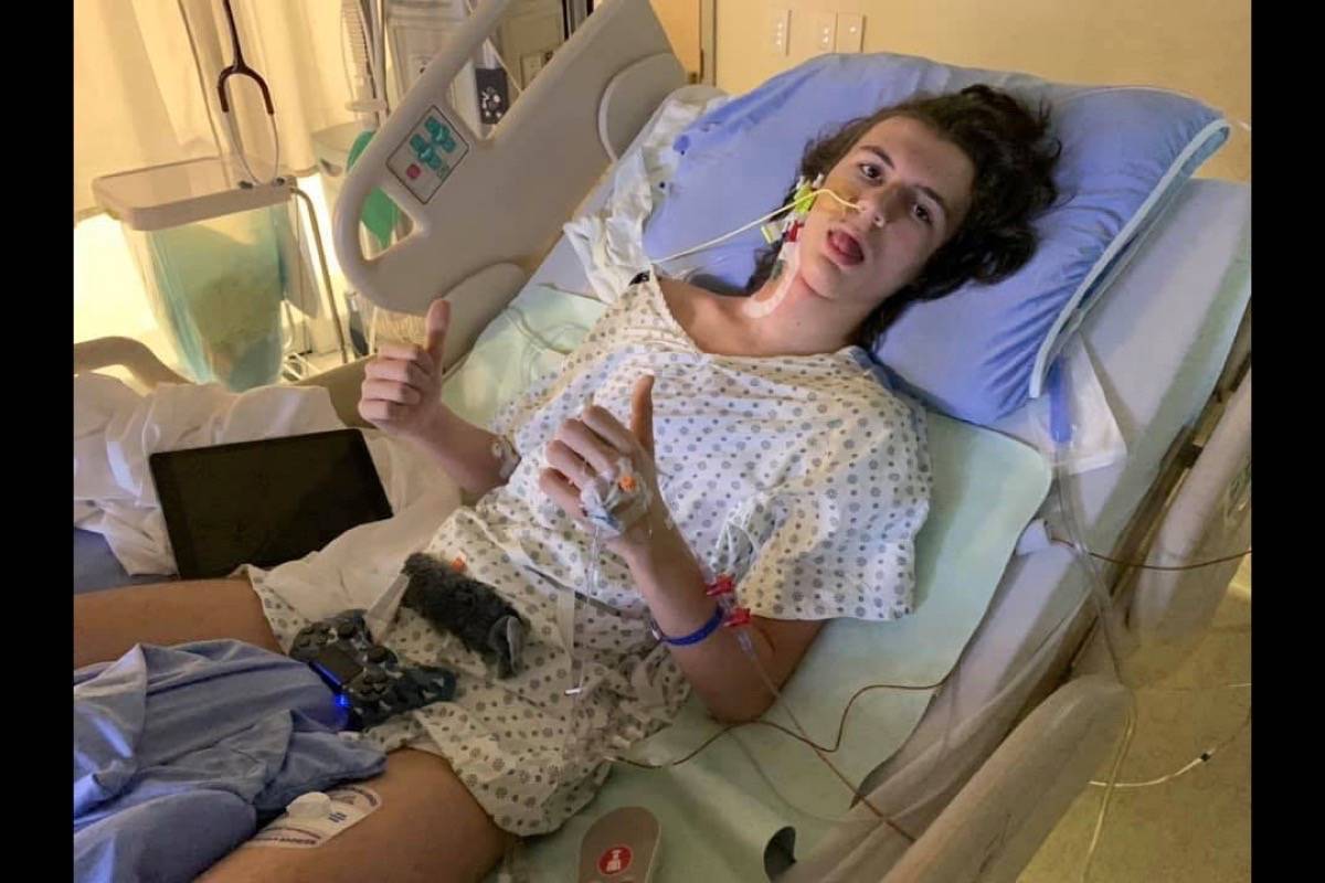 The Valley’s Sammy Dubois, 14, has been diagnosed with Guillain-Barré syndrome, a rare neurological disorder, and is going through treatments at the B.C. Children’s Hospital in Vancouver. (Submitted photo)