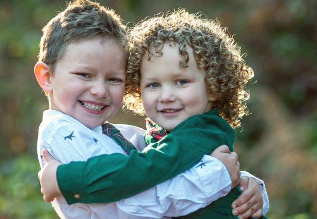 Everett and Gunnar, the youngest of the Shanahans’ five children. (Photo submitted)