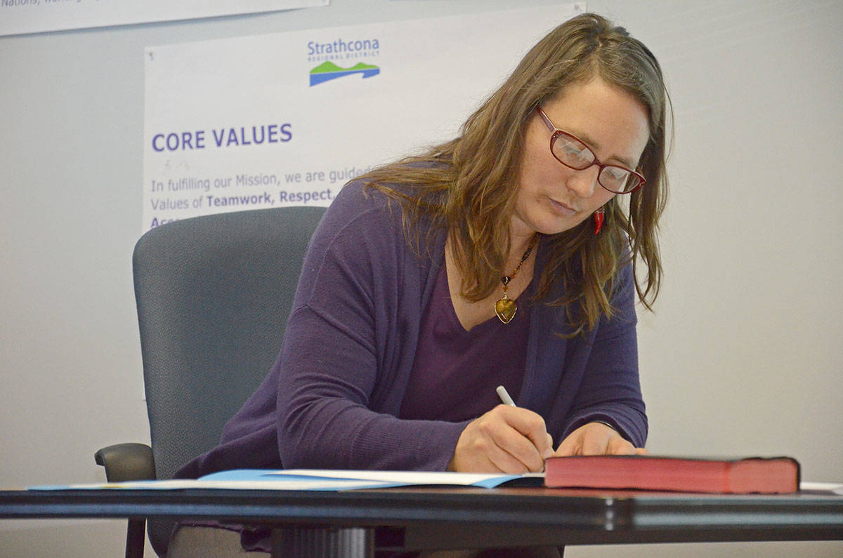 Cortes Island director Noba Anderson has filed a lawsuit against the Strathcona Regional District related to a 2019 issue. Campbell River Mirror file photo