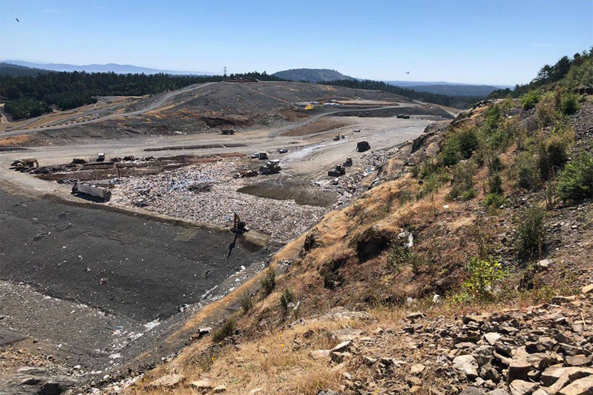 The Capital Regional District aims to expand the lifespan of the Hartland landfill to 2100. Part of that expansion includes a move to shift the commercial vehicle access from Hartland Road to Willis Point Road. (Facebook/Capital Regional District)