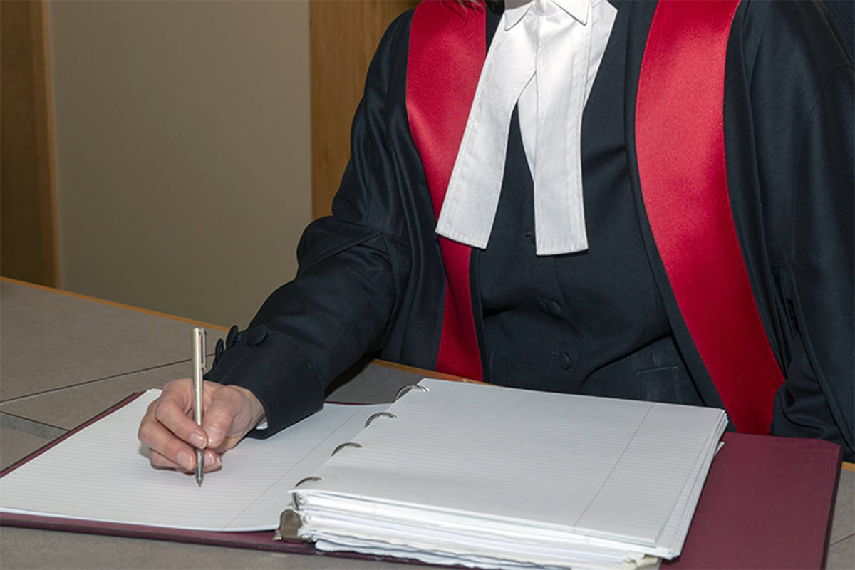 A provincial court judge sentenced a 60-year-old Canadian military veteran to 18 months of house arrest after the man plead guilty to one count of possessing child pornography. (Cliff MacArthur/provincialcourt.bc.ca)