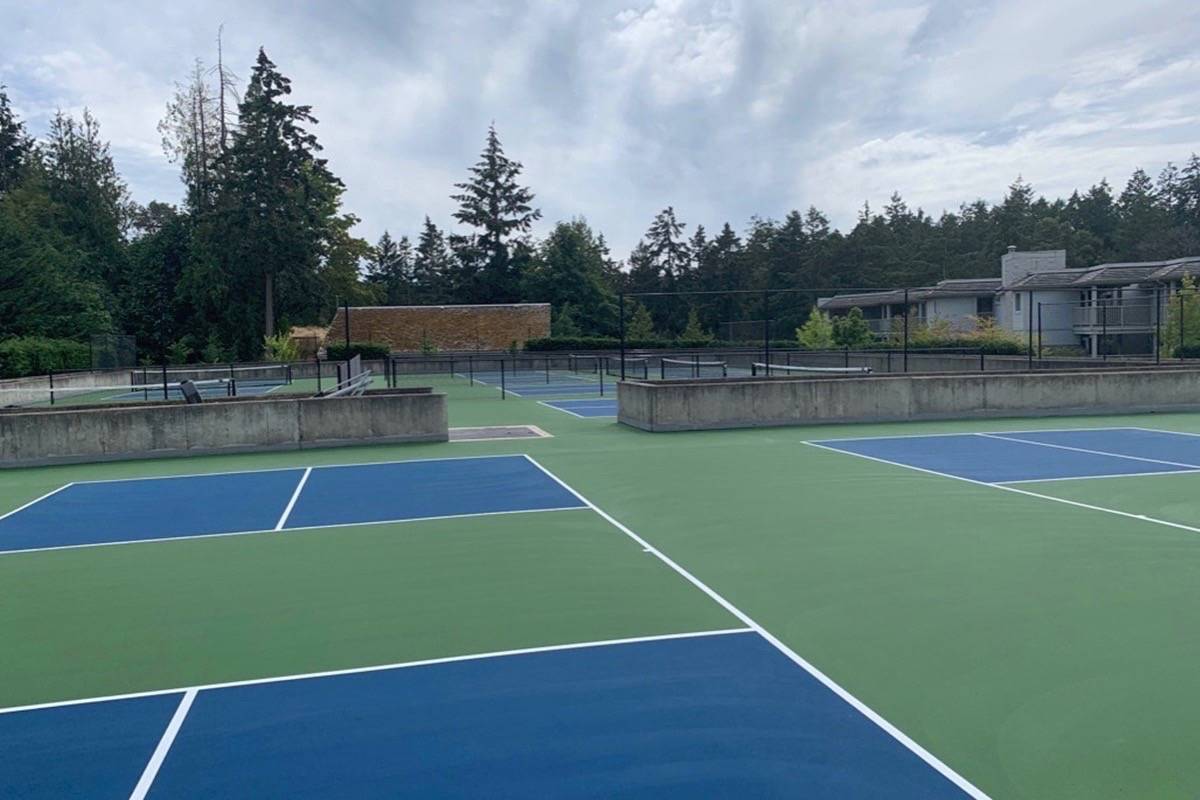 The newly constructed pickleball court at The Pacific Shores Resort and Spa in Nanoose Bay. (Submitted photo)