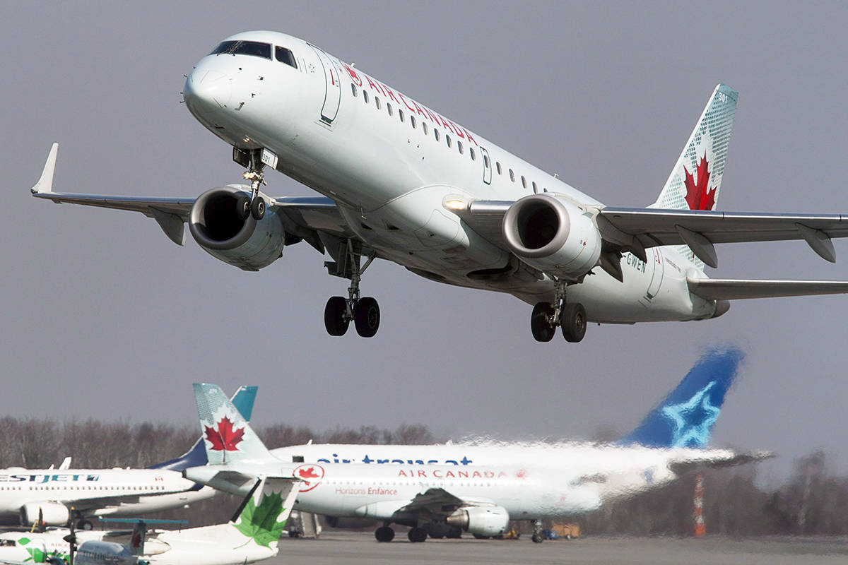 FILE – An Air Canada jet takes off from Halifax Stanfield International Airport in Enfield, N.S. on Thursday, March 8, 2012. (Contributed)