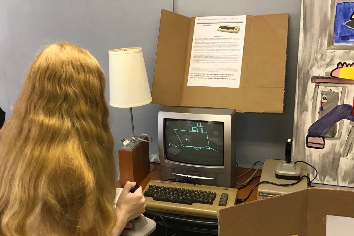 The Commodore 64 computer in action at the MAC. (Submitted photo)