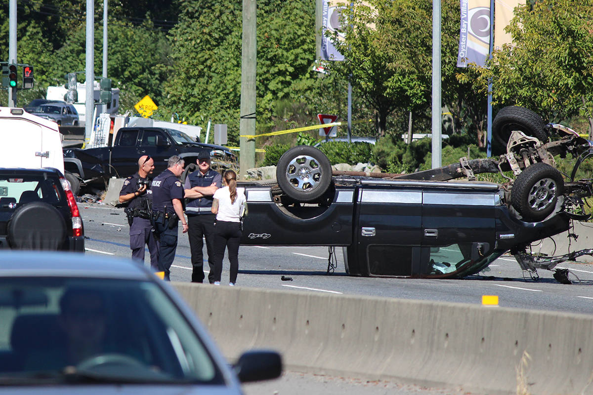 The suspect believed to be responsible for the fatal crash in Ladysmith on Aug. 29 has been arrested by the RCMP. (Nanaimo News Bulletin file photo)