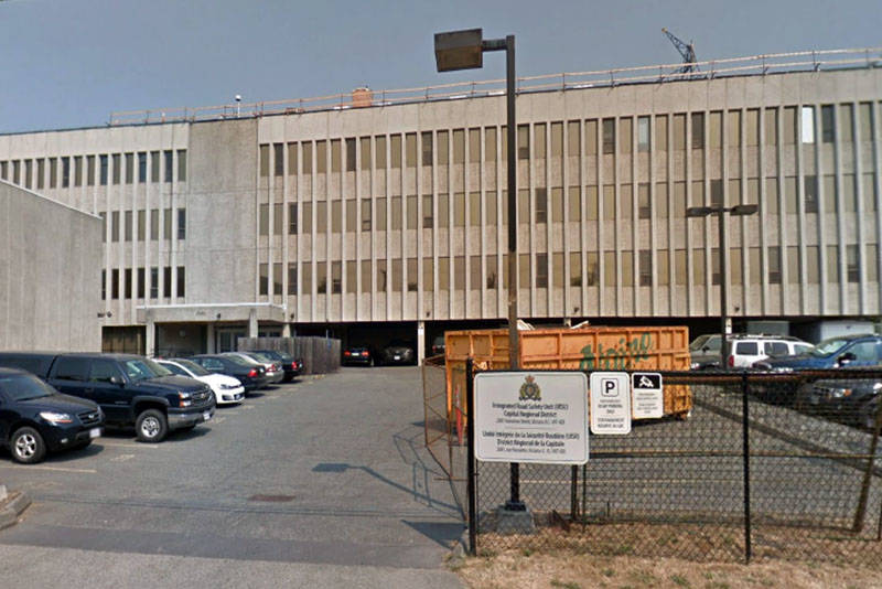 A complaint to the Federal Public Sector Labour Relations and Employment Board about parking at the RCMP’s Island District Headquarters was dismissed by the panel. (Google maps)