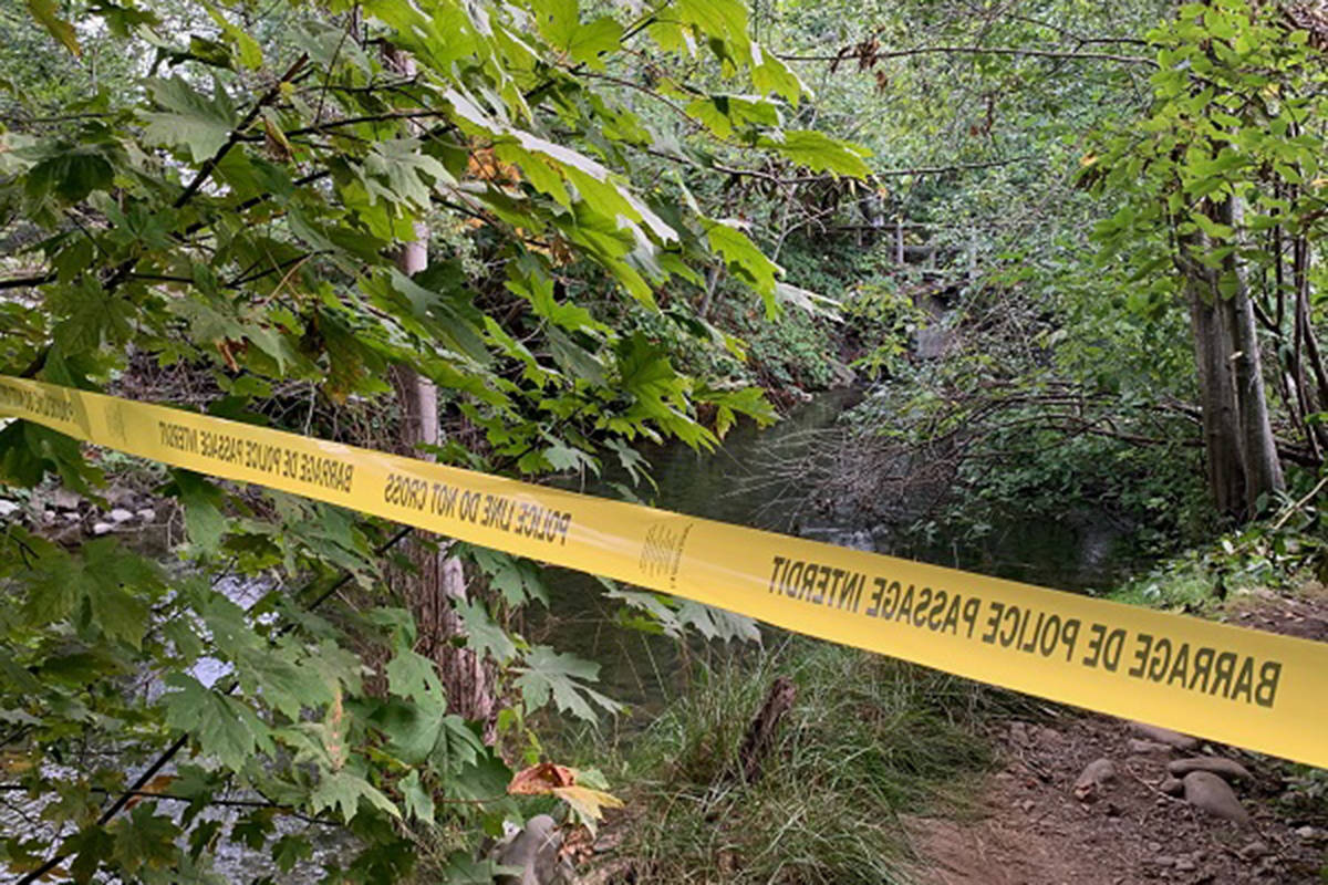 Campbell River RCMP are investigating after a man was set on fire while he was sleeping under the highway bridge in Campbell River on Sept. 22, 2020. Photo supplied
