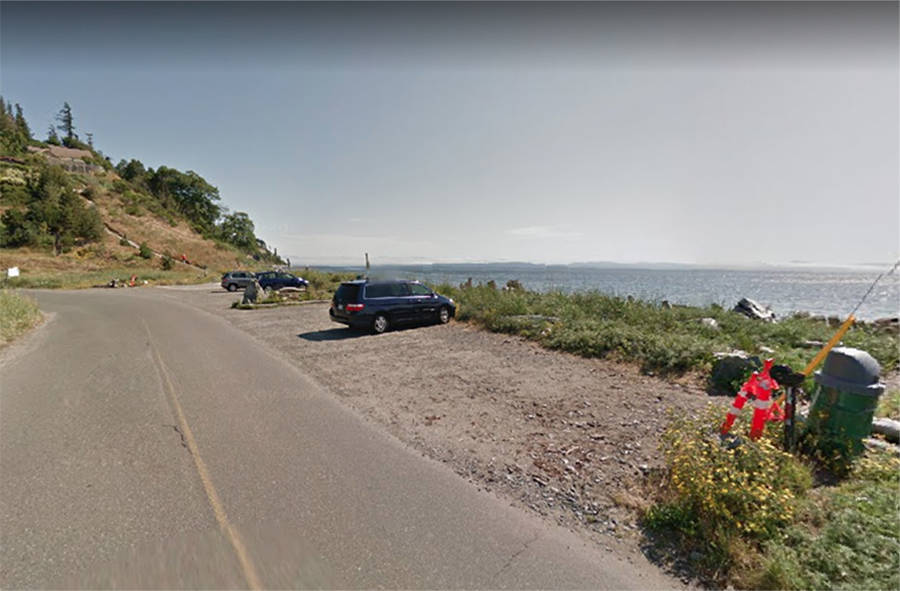 A placenta, which initial investigation shows to be of human origin, was discovered on Goose Spit beach in Comox Friday, Oct. 2. Photo via Google Maps