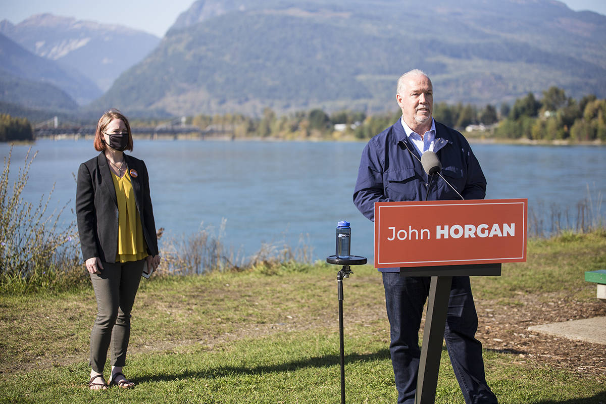 BC Votes 2020: Horgan talks mass timber, climate targets in visit to Revelstoke