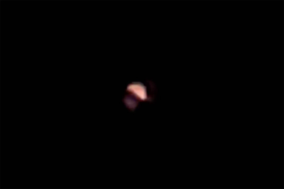 An Abbotsford woman filmed unusual activity in the sky on Wednesday night.