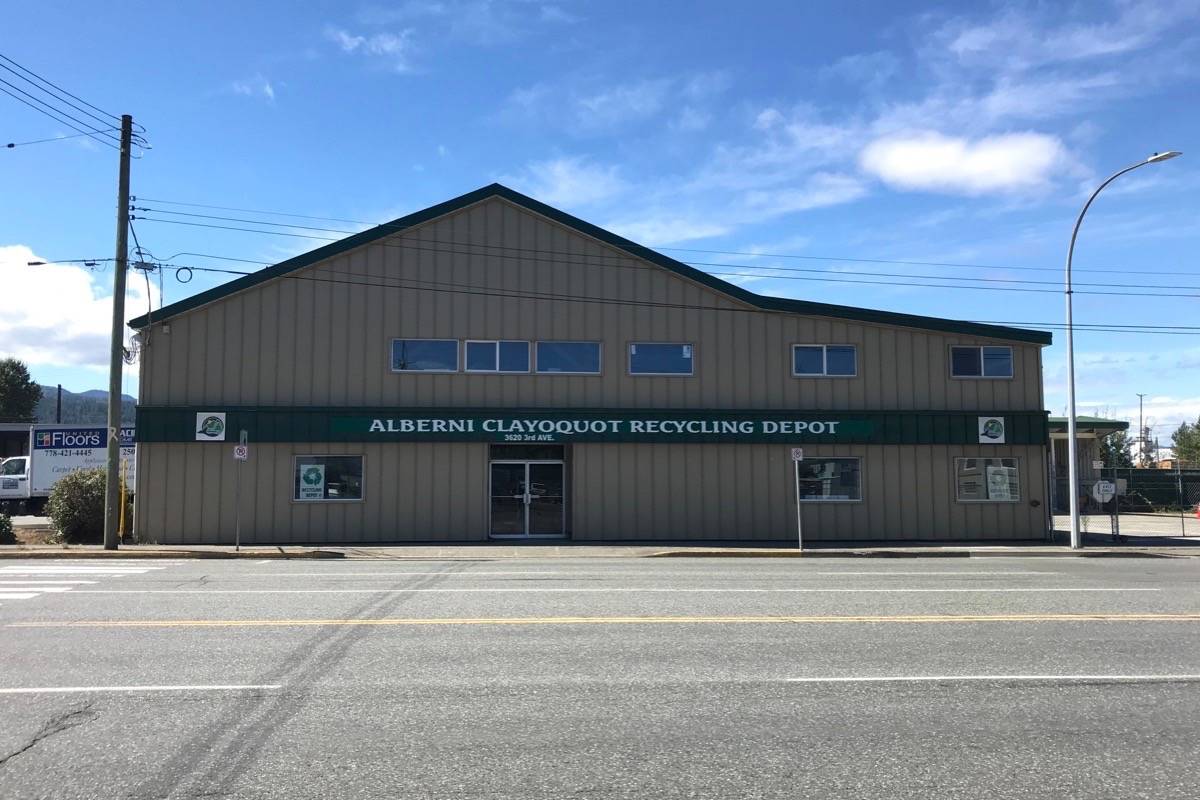 The Alberni-Clayoquot Recycling Depot is located on Third Avenue in Port Alberni. (ELENA RARDON / ALBERNI VALLEY NEWS)