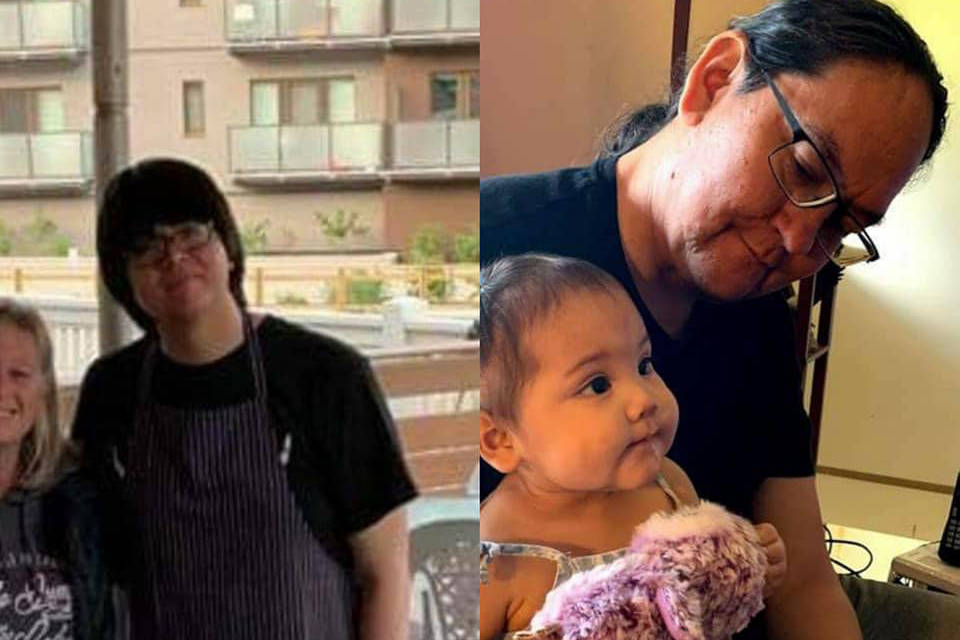 A photo of the missing mushroom pickers from the Lil’Wat Nation near Pemberton: River Leo (left) and dad Peter Oleski. Facebook photo/Sea to Sky Road Conditions page