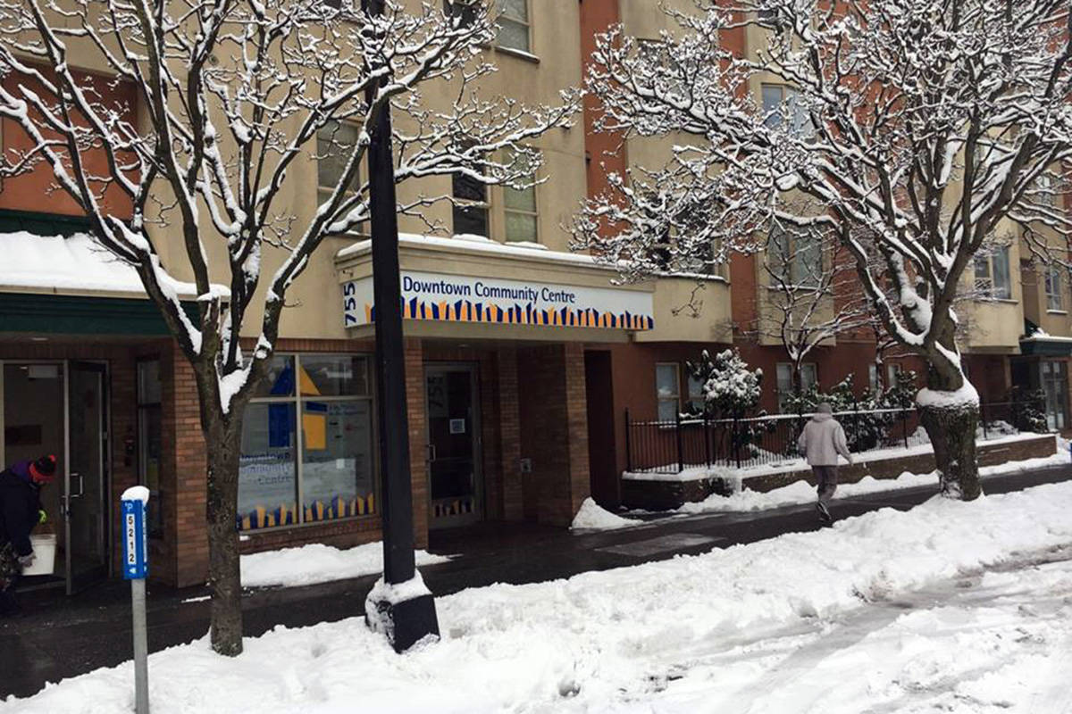 The Victoria Cool Aid Society community centre on Pandora Avenue has been leased by Our Place Society to provide night shelter for homeless people. (Victoria Cool Aid Society Facebook)