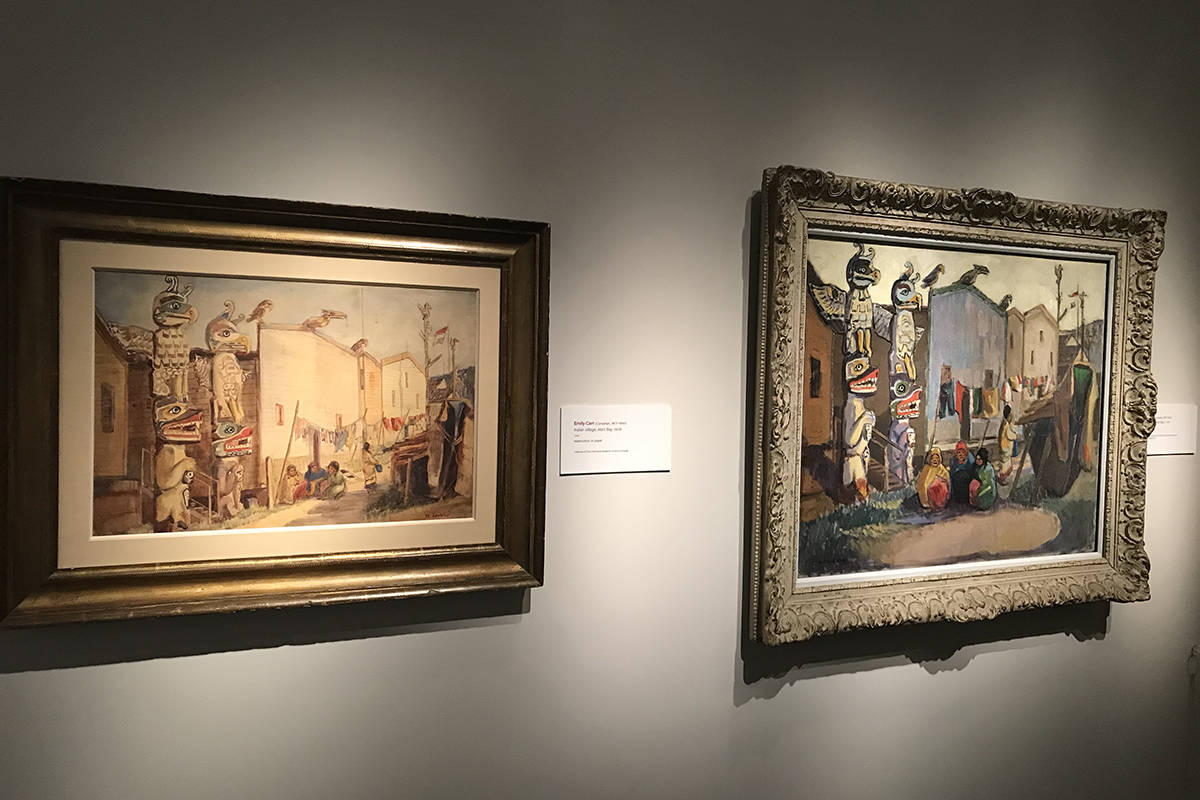 After Emily Carr’s trip to France, her style of painting changed. So once she came back home, Carr re-painted a number of her pieces using what she learned abroad. (Kendra Crighton/News Staff)