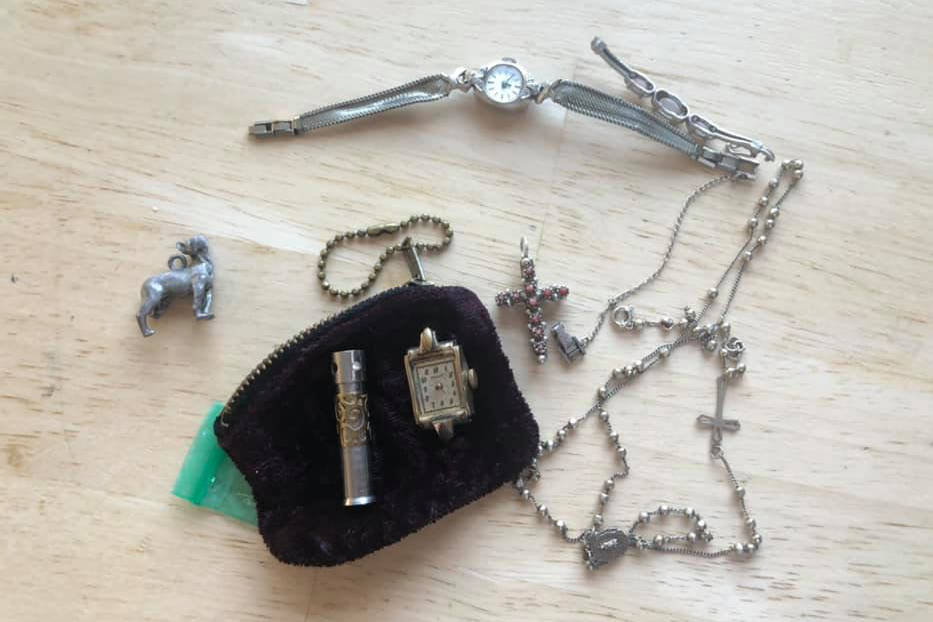 A couple from Saltspring is hoping to reunite a pouch of sentimental items with its owner. (Submitted photo)