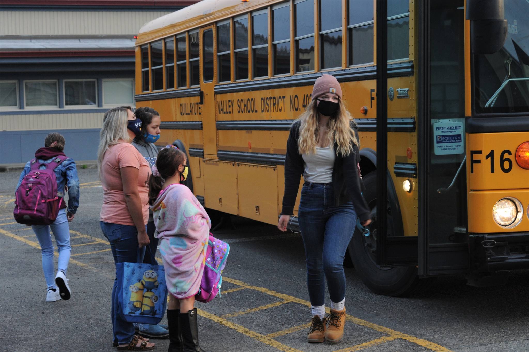 NEW CUTLINE SD 62 is considering assessing fees for school bus services.

Students unload the bus heading toward the high school, Jr. high, and intermediate school, classes.