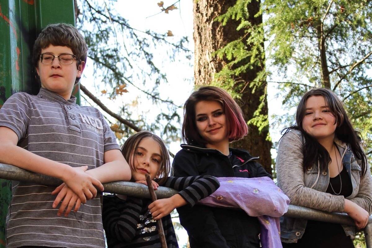Robert Johnston-Harper (extreme left) with his siblings. The 13-year-old will get a prosthetic eye after a recent injury led to the removal of his eye. His grandmother Laura Johnston has set up a GoFundMe campaign to raise money for her “miracle” grandchild who has been fighting medical conditions since birth. (Submitted photo)