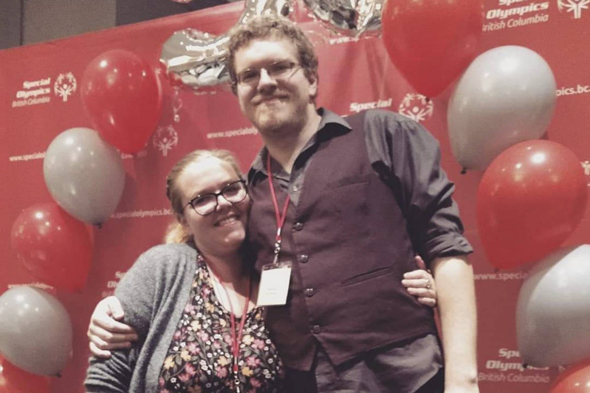 B.C. Special Olympics athlete, Jake Hooper, and his sister Caitlin are concerned about the impact COVID-19 is having on people with intellectual disabilities. (Courtesy of Caitlin Hooper)