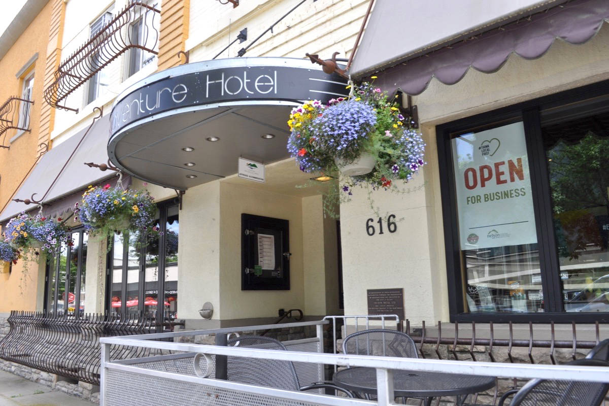 An employee of the Adventure Hotel was taken to hospital on Nov. 20 after she confronted a customer of Empire Coffee about not wearing a mask. File photo.