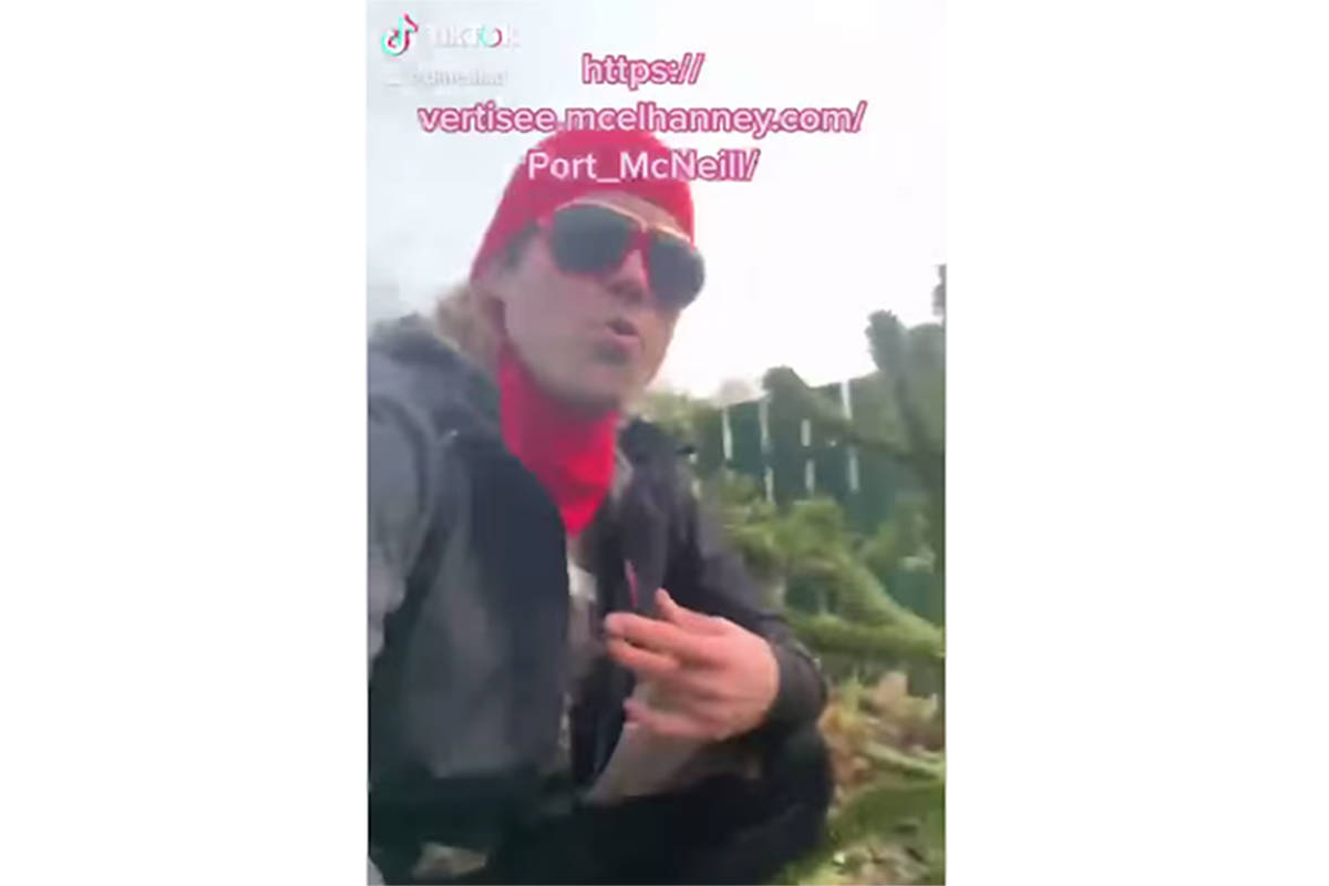 Port McNeill councillor Derek Koel busts a rap to help promote the town’s active transportation plan. (Facebook video screenshot)