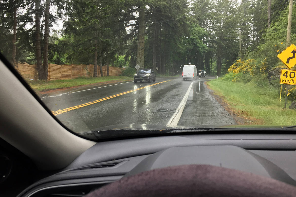 The realignment of Highway 14 between Connie and Glinz Lake roads in Sooke will take more than a year to complete. (File - Sooke News Mirror)
The realignment of Highway 14 between Connie and Glinz Lake roads in Sooke will take more than a year to complete. (Kevin Laird - Sooke News Mirror)