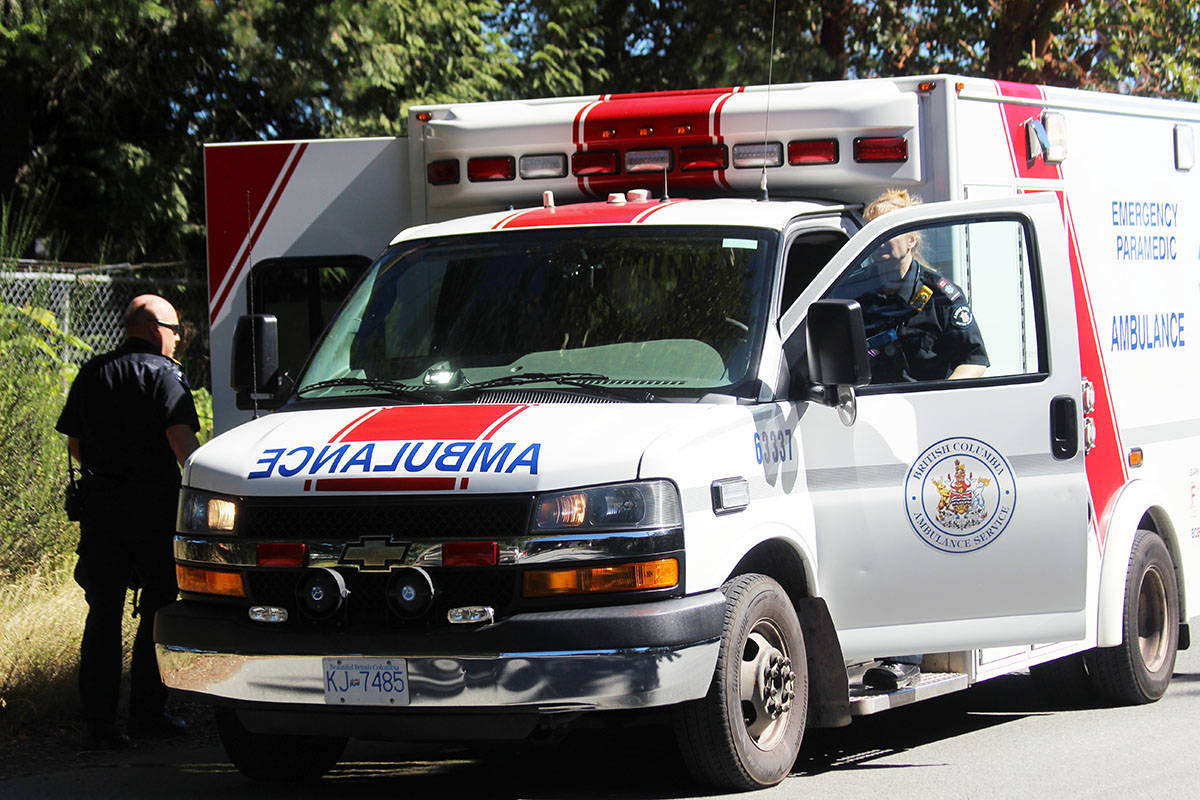 BC Ambulance Services reassures people that the service is well staffed and ready to respond. Photo by Don Bodger