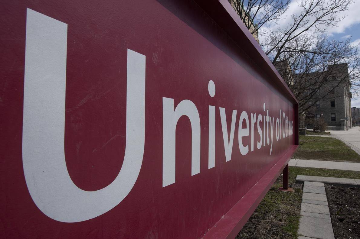 The University of Ottawa campus is shown in Ottawa, Wednesday, April 22, 2020. Throngs of former students have been unable to reach Canada’s loans centre, which is working through a backlog of more than 30,000 applications for repayment assistance. THE CANADIAN PRESS/Adrian Wyld