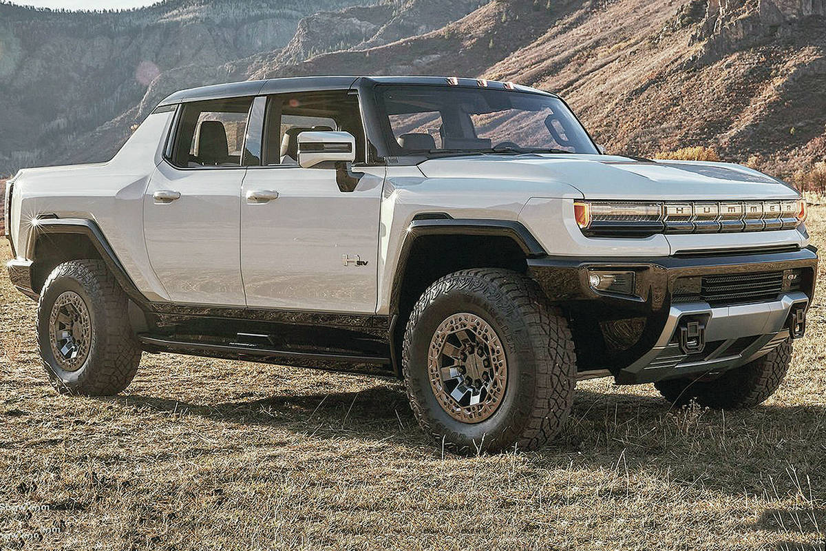 The Hummer brand has reemerged as an electric truck that will be sold under the GMC banner. Expect it for the 2022 model year. PHOTO: GENERAL MOTORS
