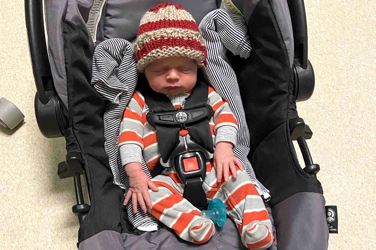 Gillian McIntosh of Abbotsford was finally able to meet her newborn son Travis Len over the weekend. McIntosh was in an induced coma due to COVID-19 when she gave birth to him on Nov. 10, and was eased out of sedation late last week. She has now tested negative for the virus.
