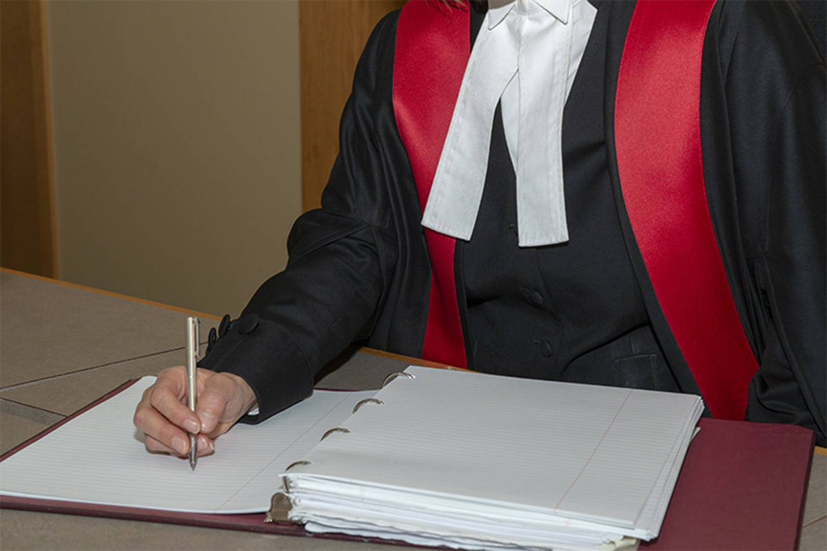 A B.C. provincial court judge has given a 180-day conditional sentence to a man who pleaded guilty to publishing intimate images of his ex-wife. (Cliff MacArthur/provincialcourt.bc.ca.)