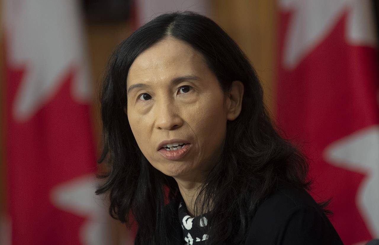 Chief Public Health Officer Theresa Tam responds to a question during a news conference Tuesday, December 8, 2020 in Ottawa. THE CANADIAN PRESS/Adrian Wyld