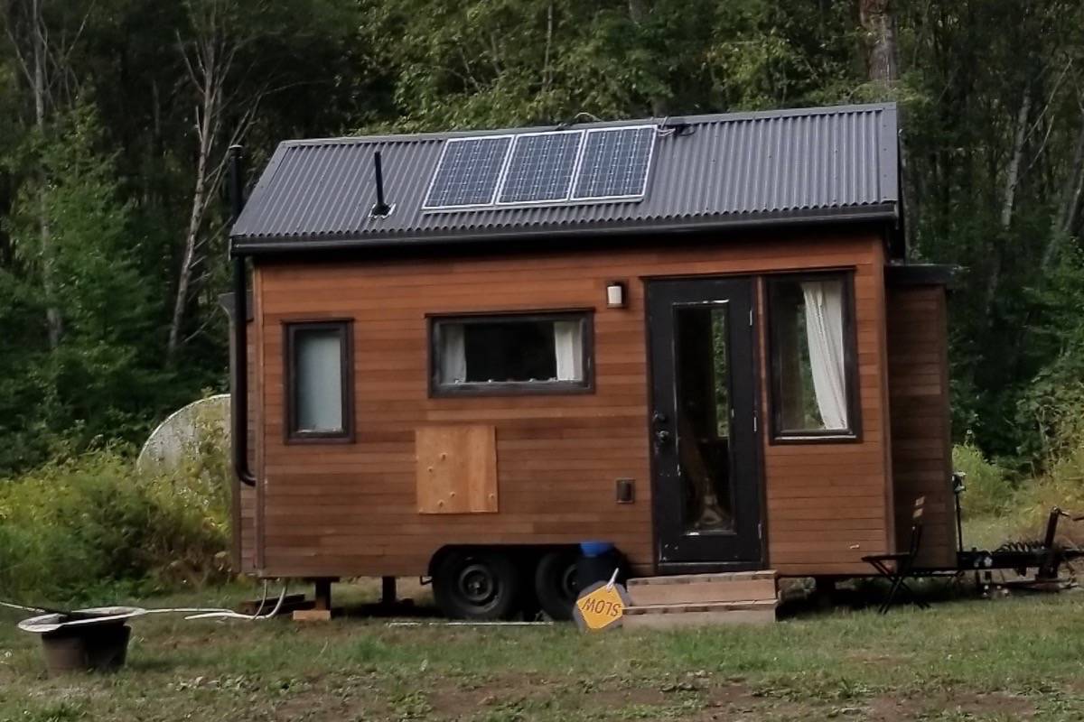 A tiny home was stolen from a property in the Fraser Canyon as thieves made away with just about everything on the property in a brazen Christmas Day theft. (Submitted photo)