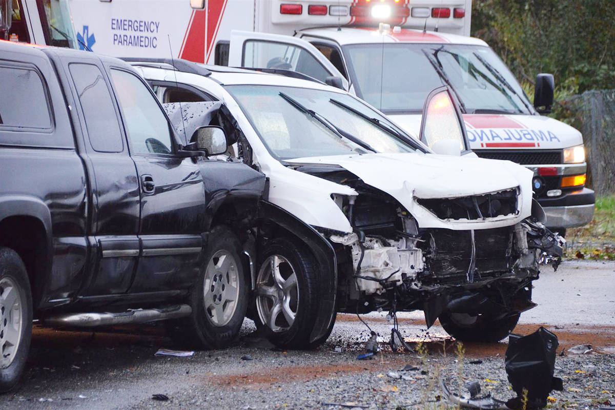 The BC Injury Research and Prevention Unit estimates that 175 crashes happen every day in B.C. (File - Black Press Media)