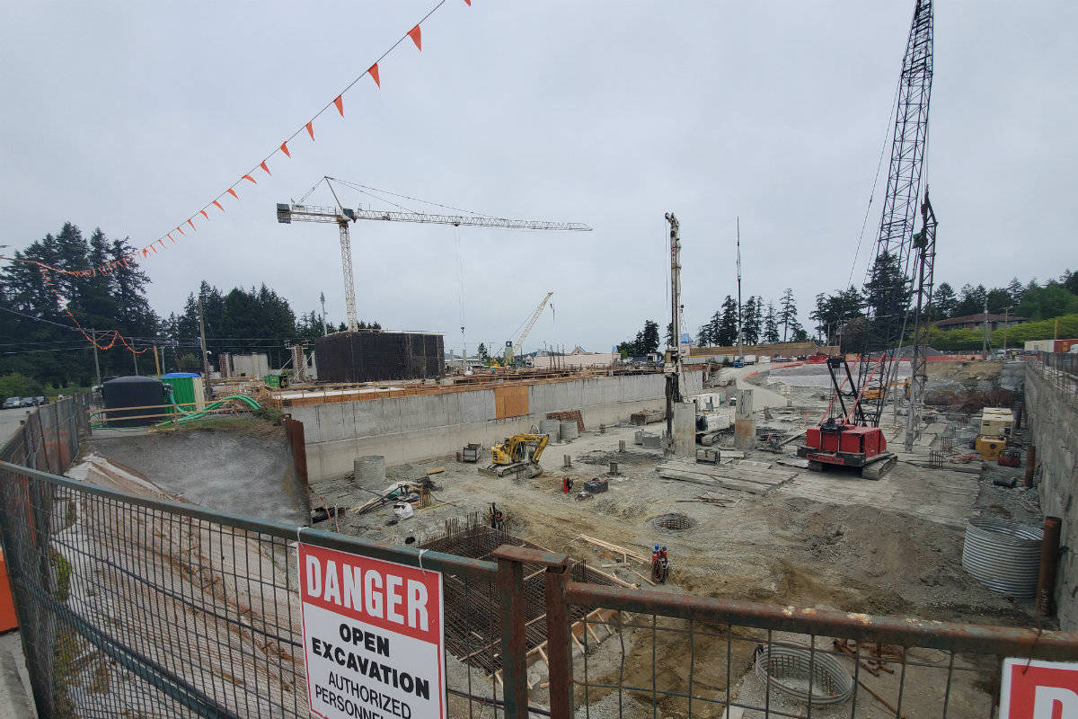 Onni Group began work in January 2018 for the site on Sooke Road. (Black Press Media news staff)