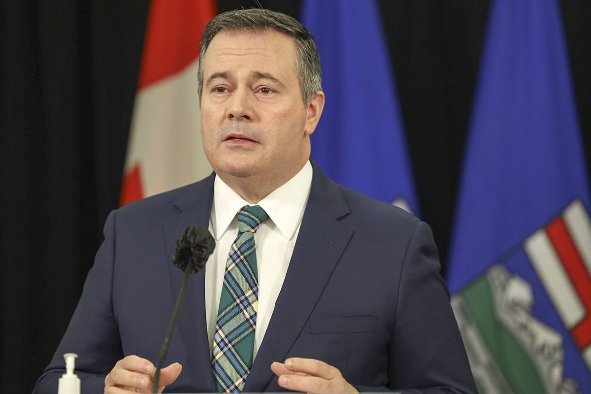 Alberta premier Jason Kenney announced that Red Deer and other rural locations would soon be getting doses of the COVID-19 vaccine. (photography by Paul Taillon/Office of the Premier)