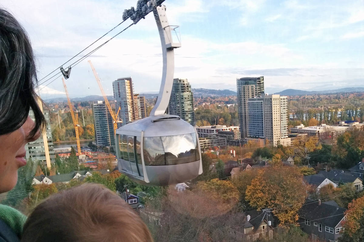 Colwood Mayor Rob Martin is pitching the idea of a gondola on a 10-acre lot in Royal Bay, which could connect to a commuter ferry to downtown Victoria along the city’s waterfront. Currently, there is no funding in place for the gondola project and no discussion have taken place at council meetings. (Twitter/@PortlandTram)