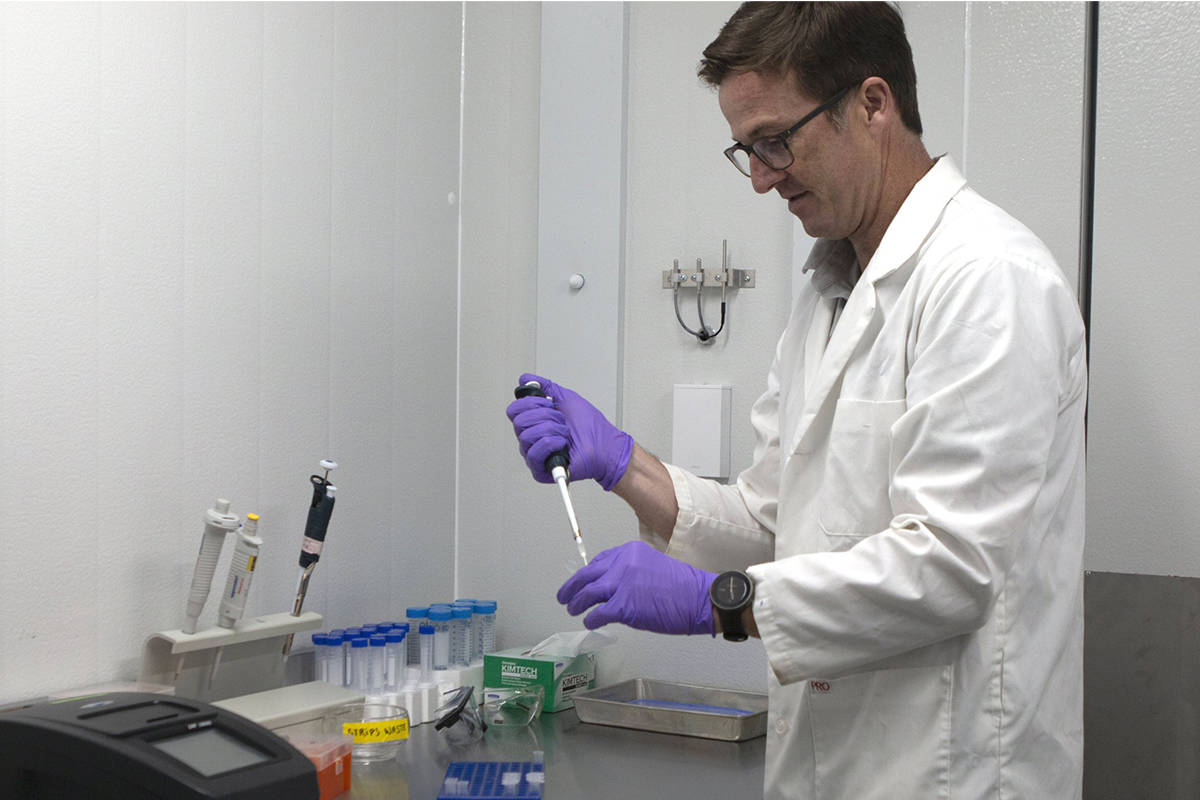 Spencer Russell, a Vancouver Island University fisheries and aquaculture professor, is one of three researchers studying how extreme temperature events are affecting the health of fish and shellfish. (Submitted photo)
